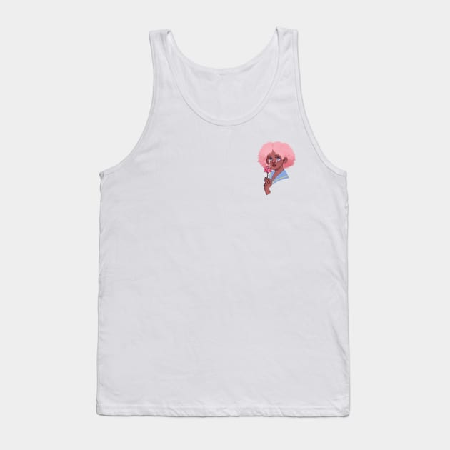 Magical girl with a flower Tank Top by Hi I'm not Lara